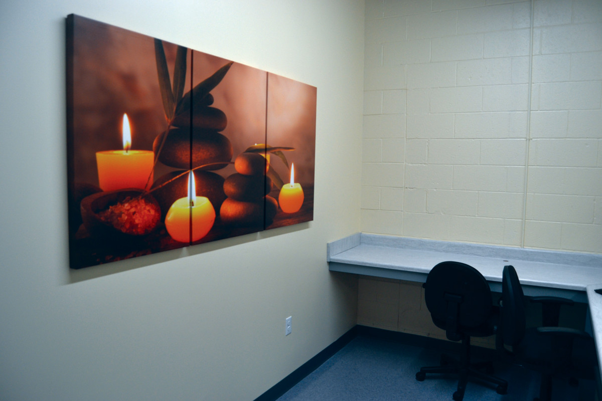 READY TO SERVE: Though sparsely furnished, the facility’s goal is to provide a safe, relaxing and welcoming environment for clients. Those who visit the triage facility can stay for up to 24 hours while their situation is being addressed.